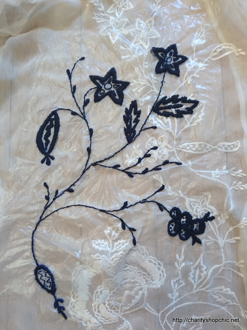 Embellishment: Embroidery on Embroidery | Charity Shop Chic